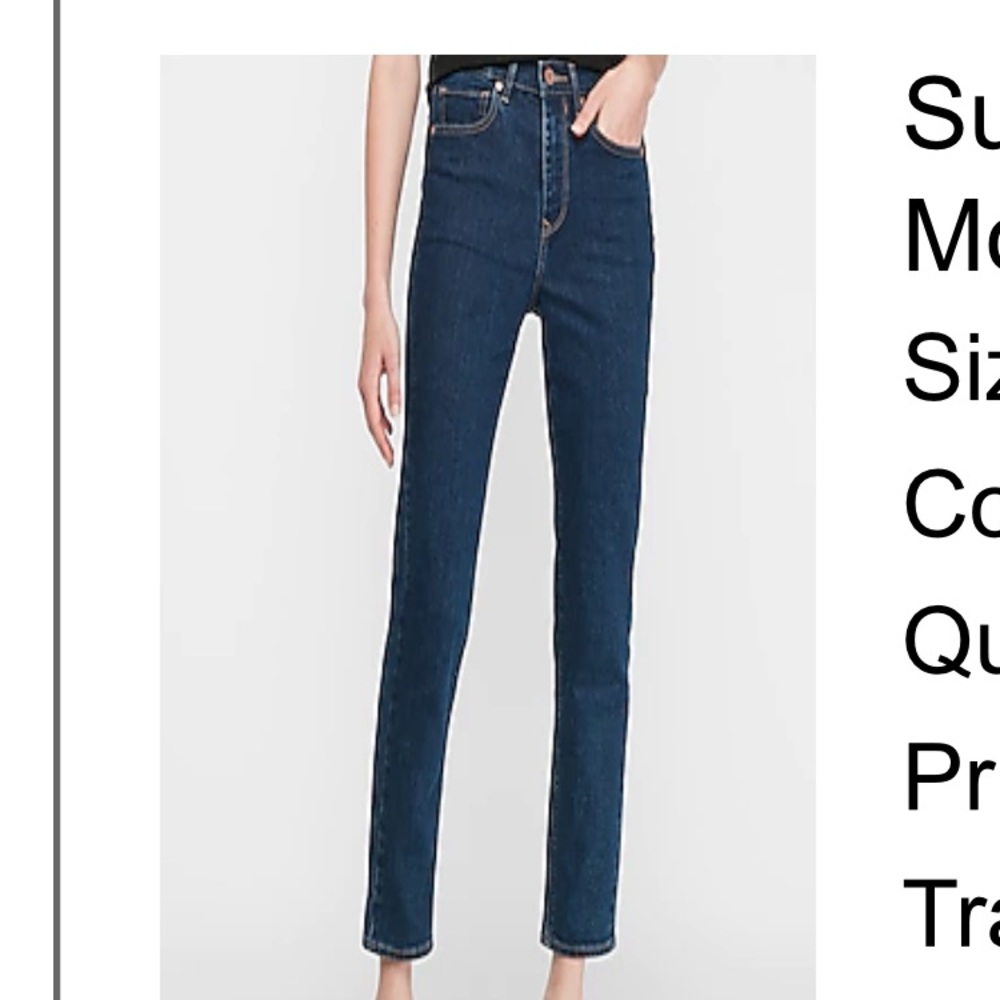 Express Original Super High Rise Mom Jean